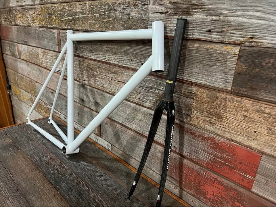 EAI Bareknuckle track frame with a Ritchey carbon fork, from the seller's Marketplace listing. Photo 2 of 6.
