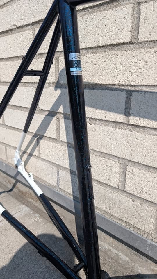 All-City Macho Man Disc frameset in black iridescent paint, from the seller's Marketplace listing. Photo 3 of 8.