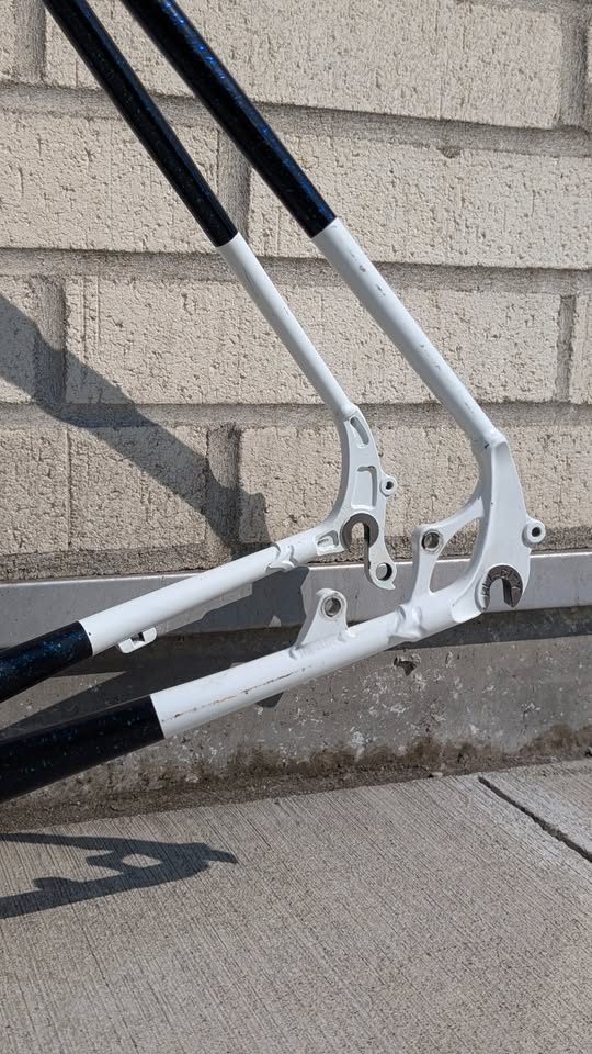 All-City Macho Man Disc frameset in black iridescent paint, from the seller's Marketplace listing. Photo 6 of 8.